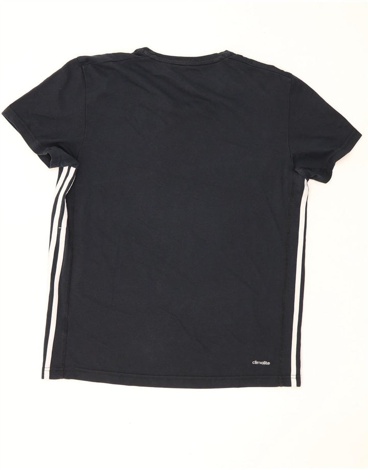 Adidas Climalite T-Shirt Top Homme Noir Moyen