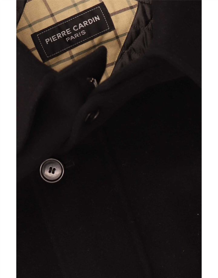 Pierre Cardin Manteau Homme IT 50 Large Laine Noire