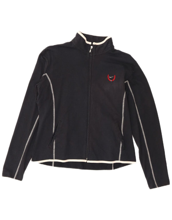 Nike Veste de survêtement pour femme UK 12/14 Large Bleu marine en coton