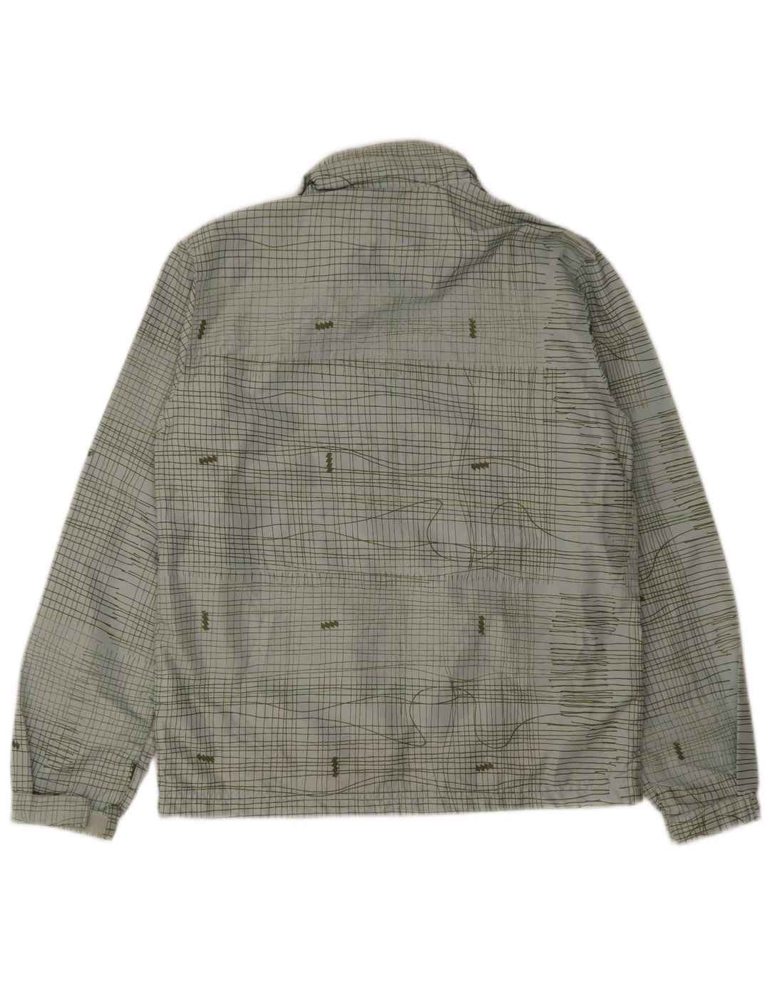 Quiksilver Veste de Pluie Femme UK 16 Grand Carreau Bleu Polyester