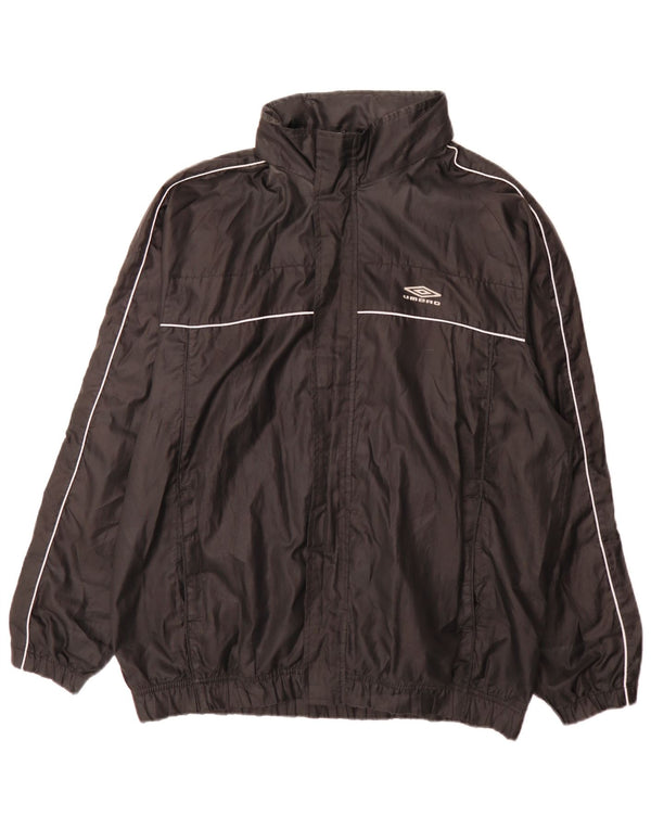 Umbro Veste de survêtement coupe régulière pour hommes, grand, noir, polyester, sport