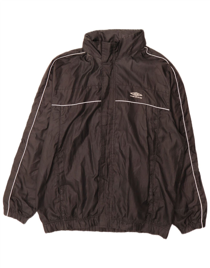 Umbro Veste de survêtement coupe régulière pour hommes, grand, noir, polyester, sport