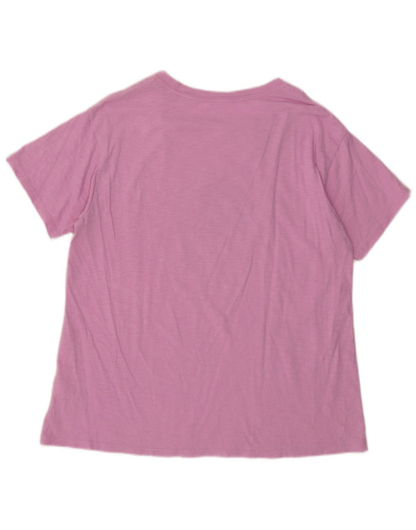 J. Crew T-shirt graphique pour femme UK 12 en coton rose moyen