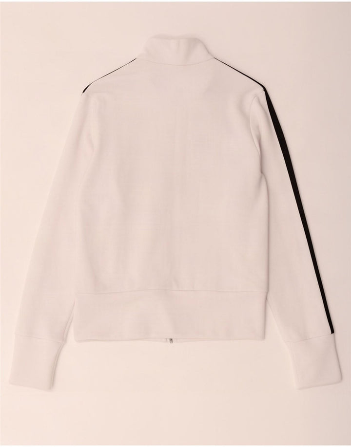 Adidas Veste de survêtement pour femme UK 8 Small Blanc Polyester