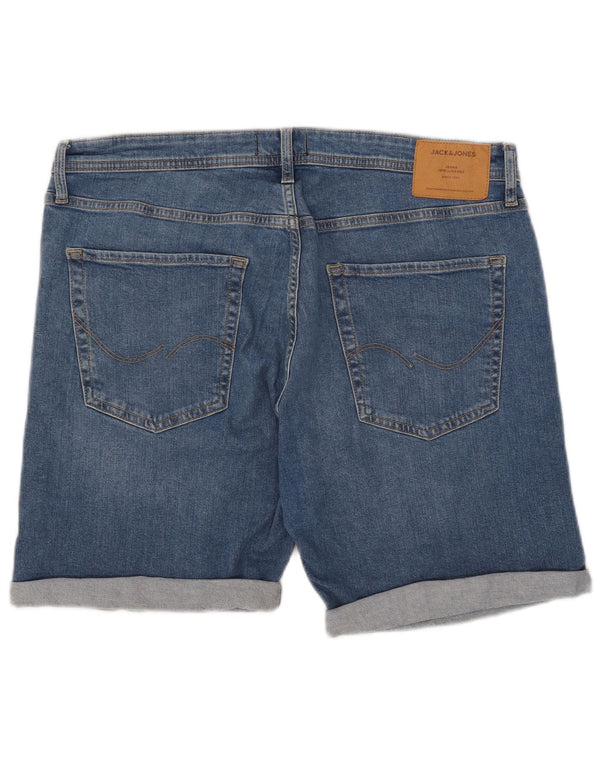 Jack & Jones Short en Jean Coupe Relax Chris Homme XL W38 Bleu Coton