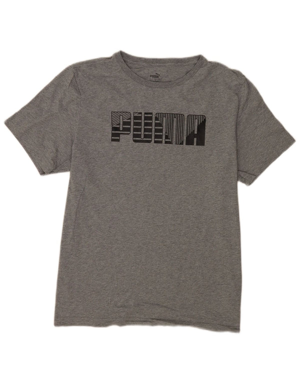 Puma T-Shirt Graphique Homme Grand Gris Coton