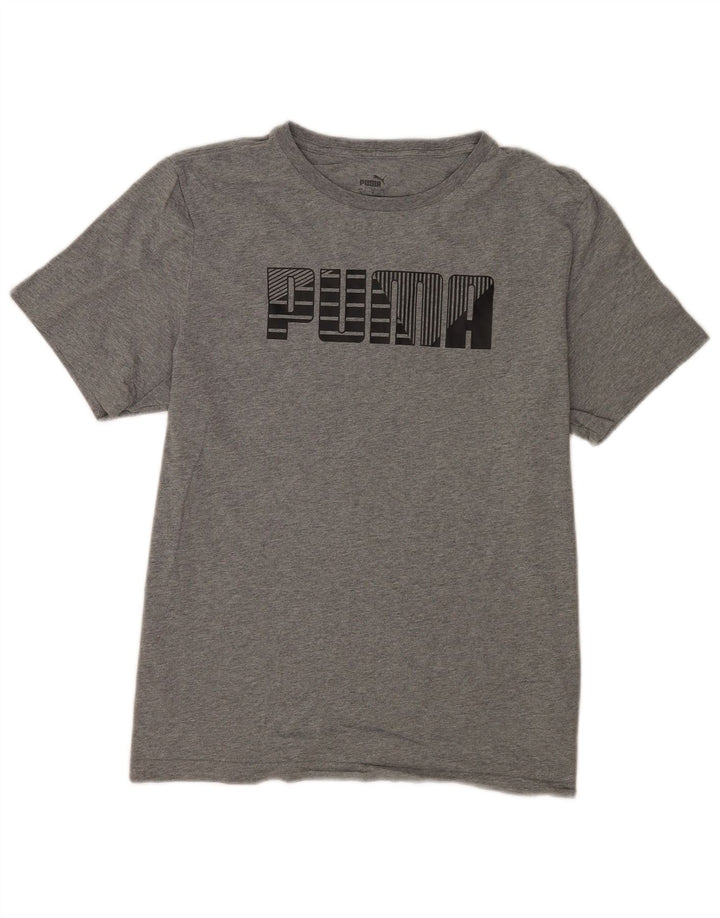 Puma T-Shirt Graphique Homme Grand Gris Coton