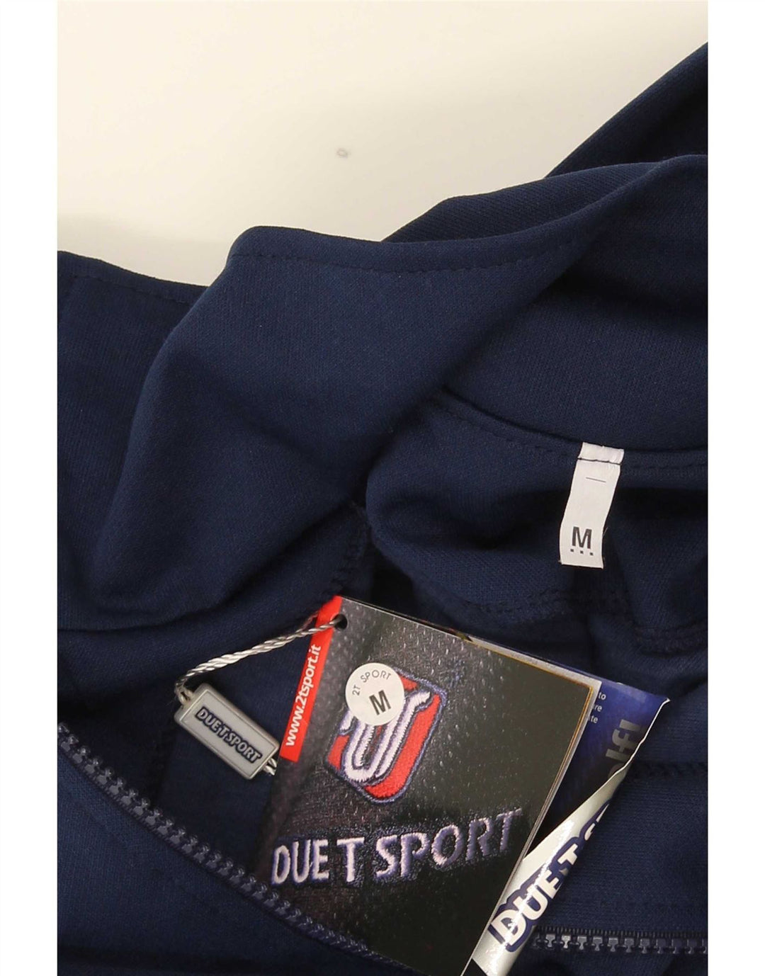 vintage Homme Zip Neck Sweatshirt Jumper Moyen Bleu Marine