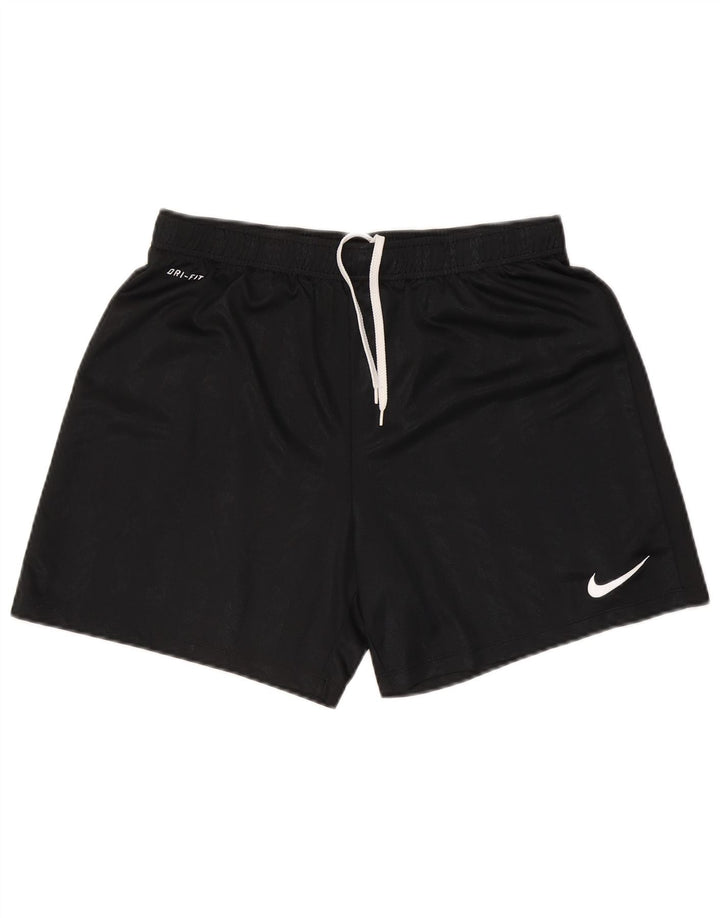 Nike Short de sport Dri Fit pour homme en polyester rayé noir Taille L