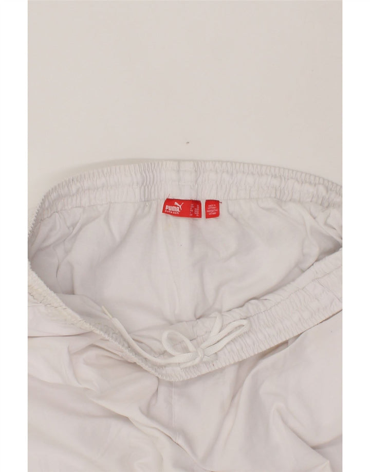 PUMA Mens Bermuda Sport Shorts XL  White Vintage Puma and Second-Hand Puma from Messina Hembry 
