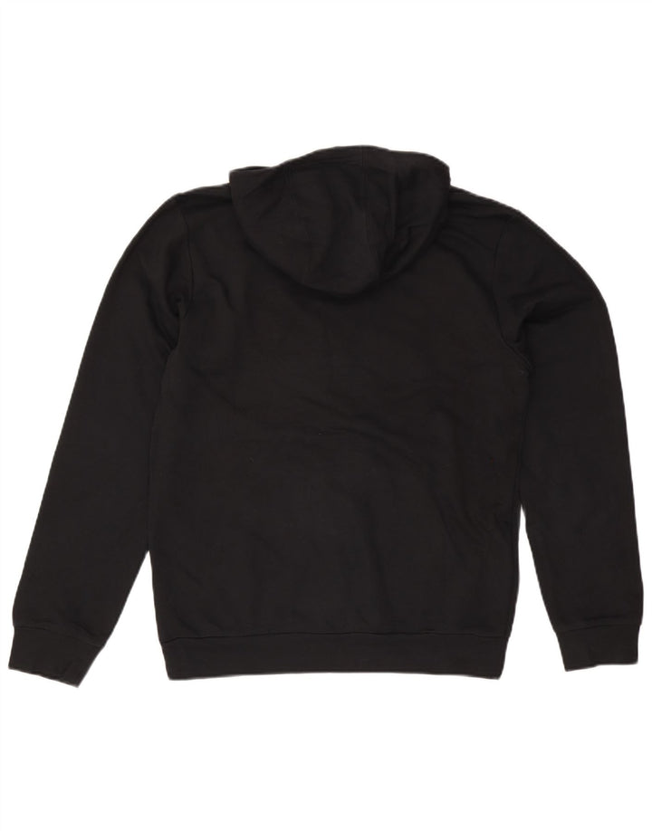 Adidas Pull à capuche graphique pour homme en coton noir moyen