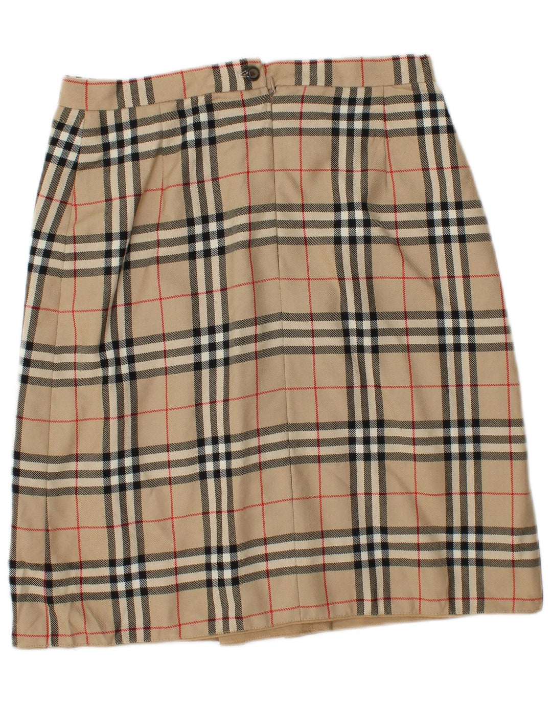 jupe crayon femme vintage W30 Carreau beige moyen