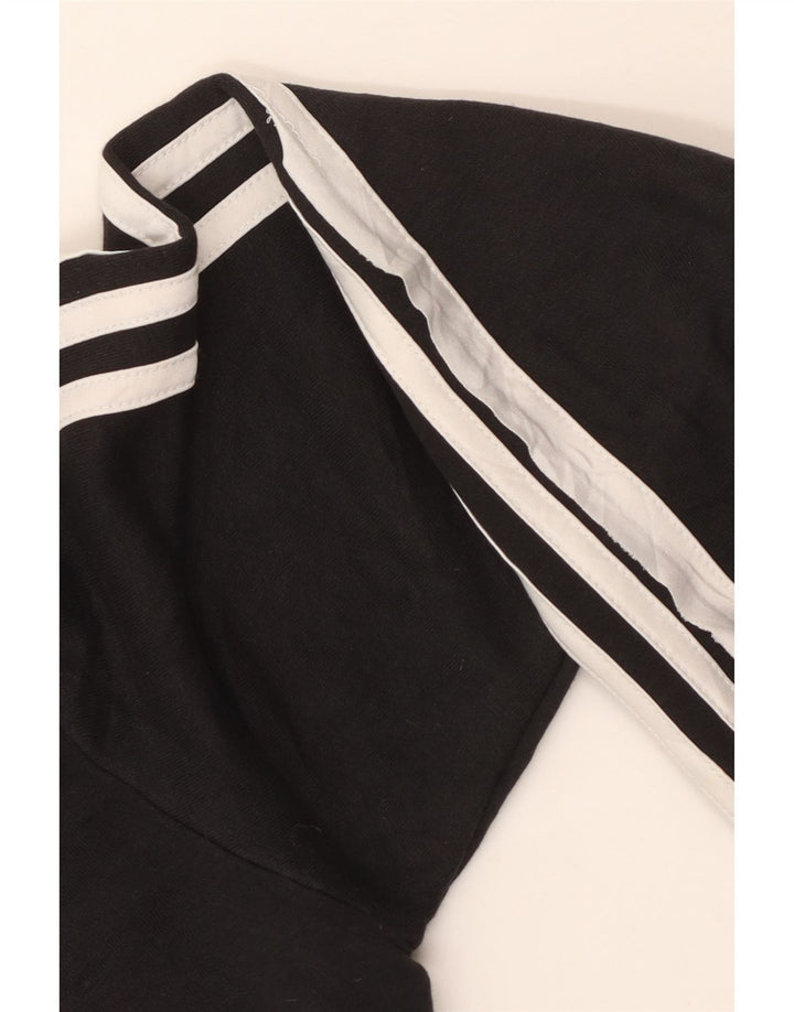 Adidas Sweat-shirt pour homme en coton noir Taille S