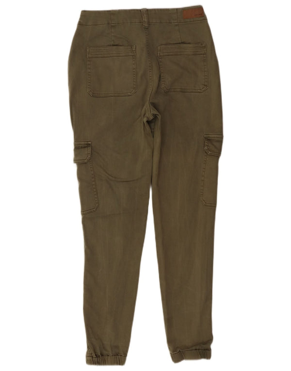Fat Face Pantalon cargo de jogging pour femme UK 10 Small W28 L27 Vert Coton