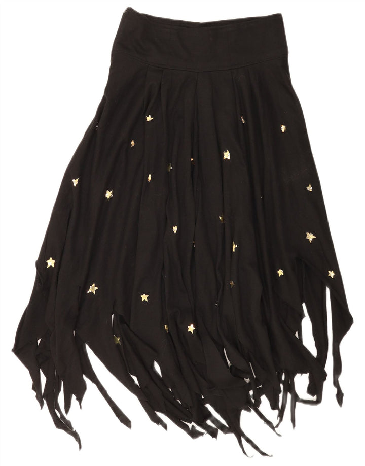 POP 84 Jupe Asymétrique Femme IT 44 Medium W28 Acrylique Noir