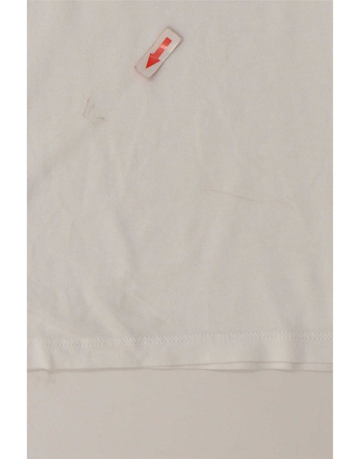 Levi's T-Shirt Graphique Femme UK 14 Blanc Moyen