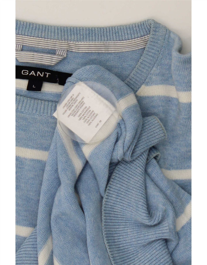 Gant Pull à col rond pour homme en coton rayé bleu grand