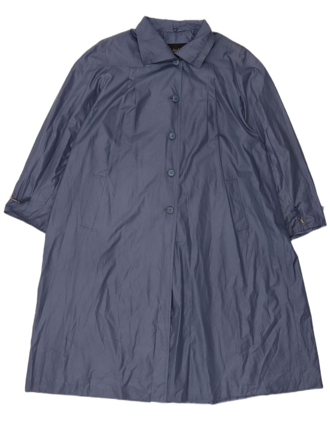Claude Havrey Pardessus surdimensionné pour femme EU 41 Bleu moyen Polyester