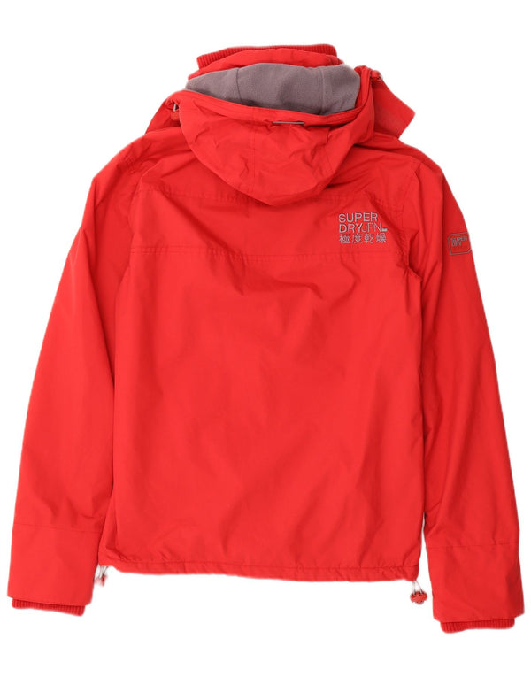 Superdry Veste coupe-vent à capuche Windcheater pour hommes UK 34 XS Rouge Polyester