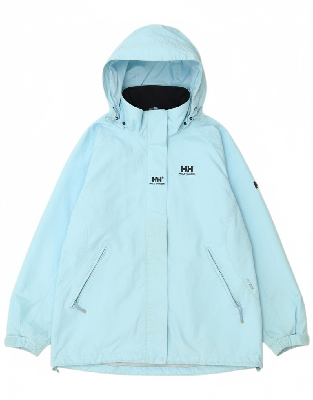 Helly Hansen Veste de pluie à capuche pour femme UK 18 XL Bleu Polyester