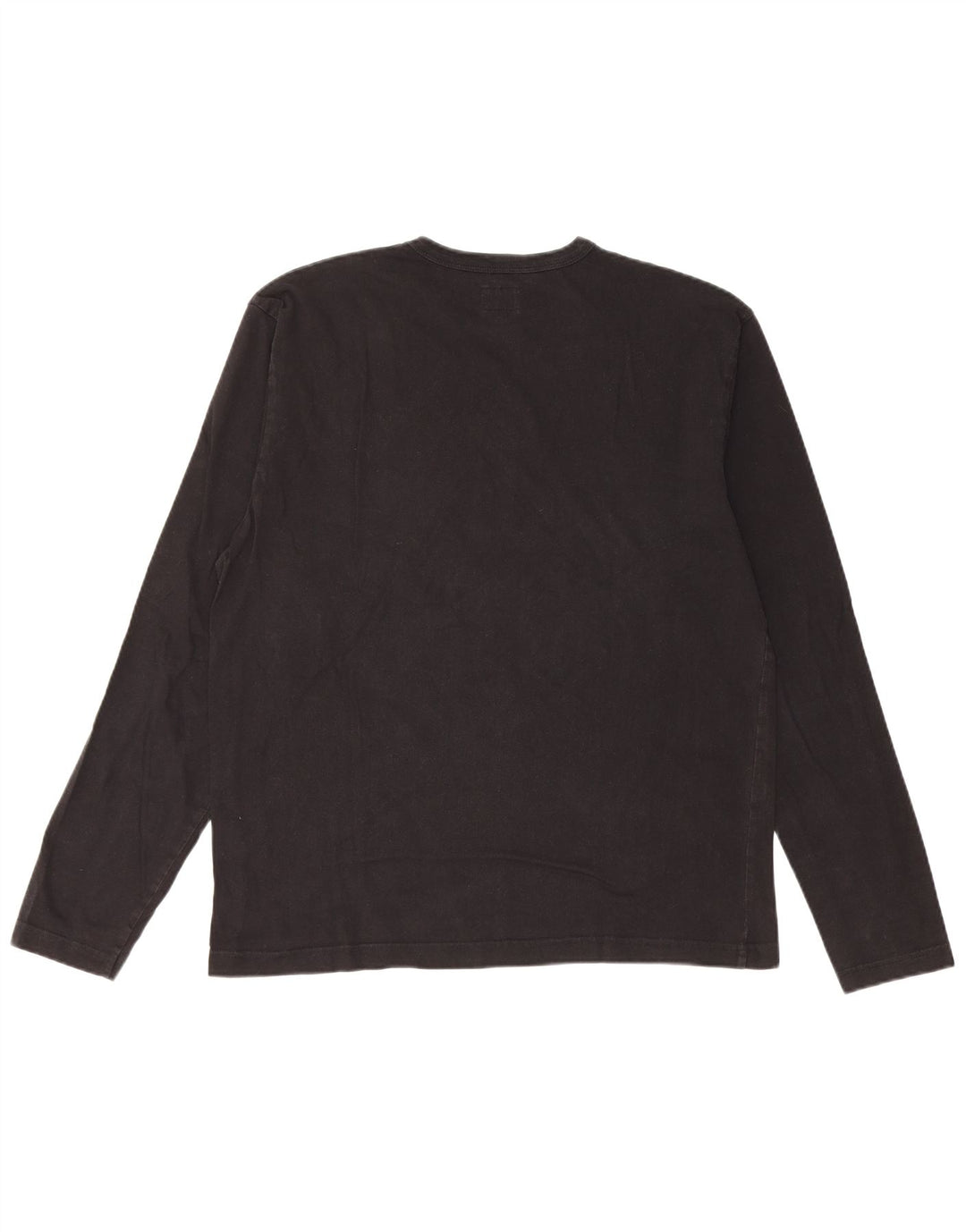 Calvin Klein Jeans Haut graphique à manches longues pour hommes, grand coton noir