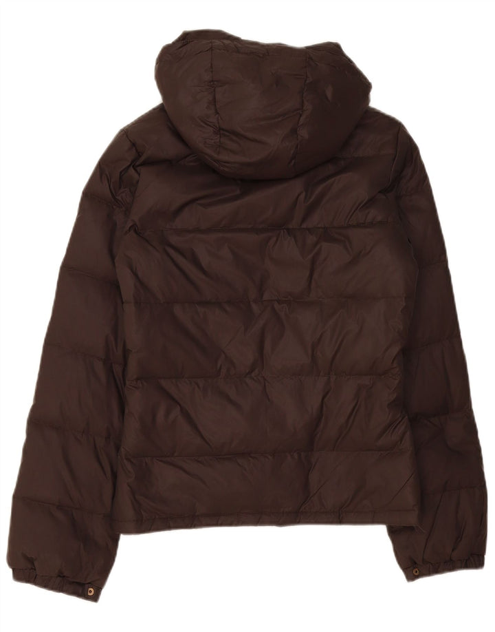 Benetton Veste matelassée à capuche IT 40 Small Marron Polyamide