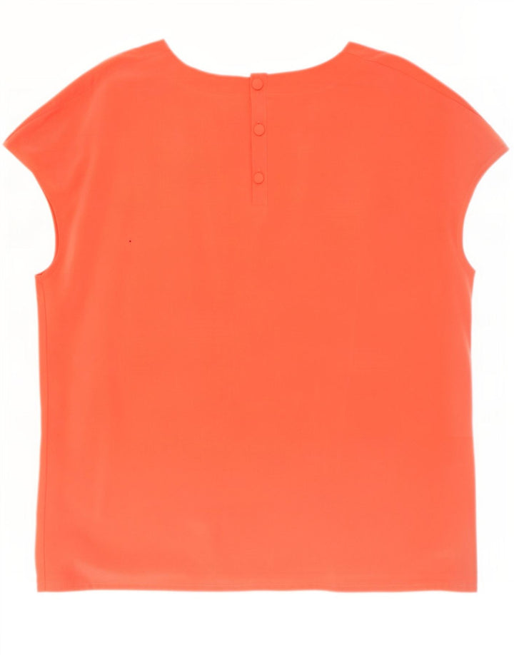 Chemisier femme vintage Top UK 18 XL Orange