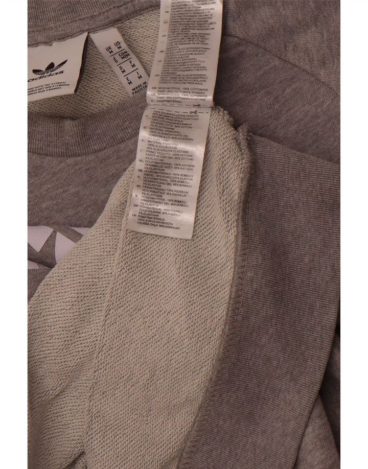 ADIDAS Sweat-Shirt Graphique Homme Gris Moyen Coton Sports