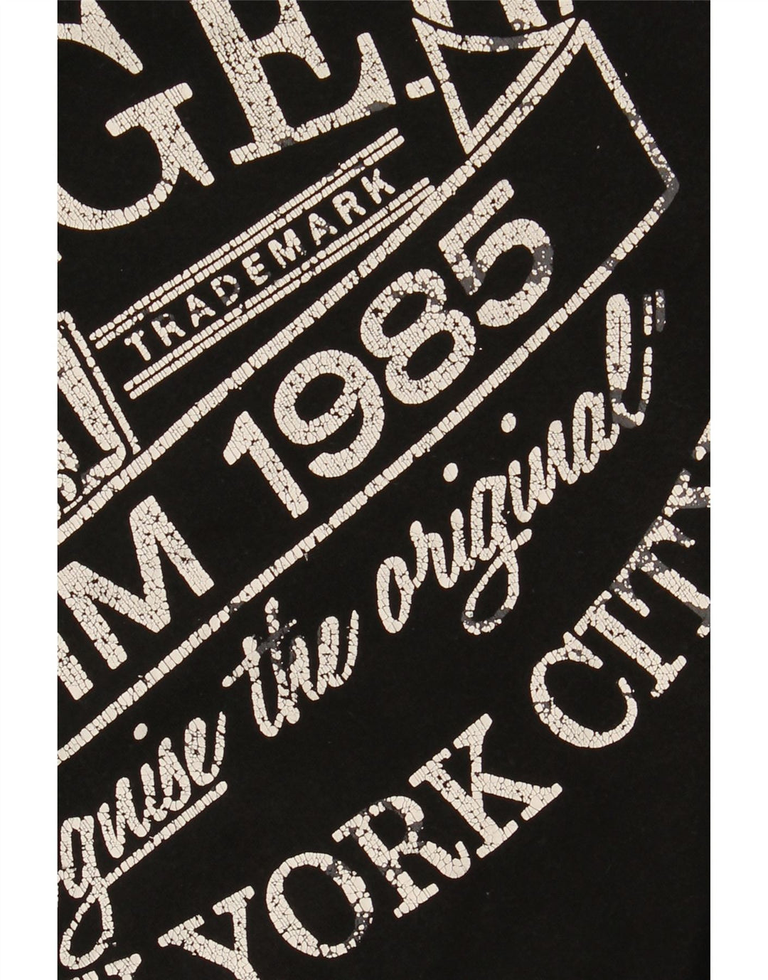 TOMMY HILFIGER T-Shirt Graphique Homme Petit Noir Coton