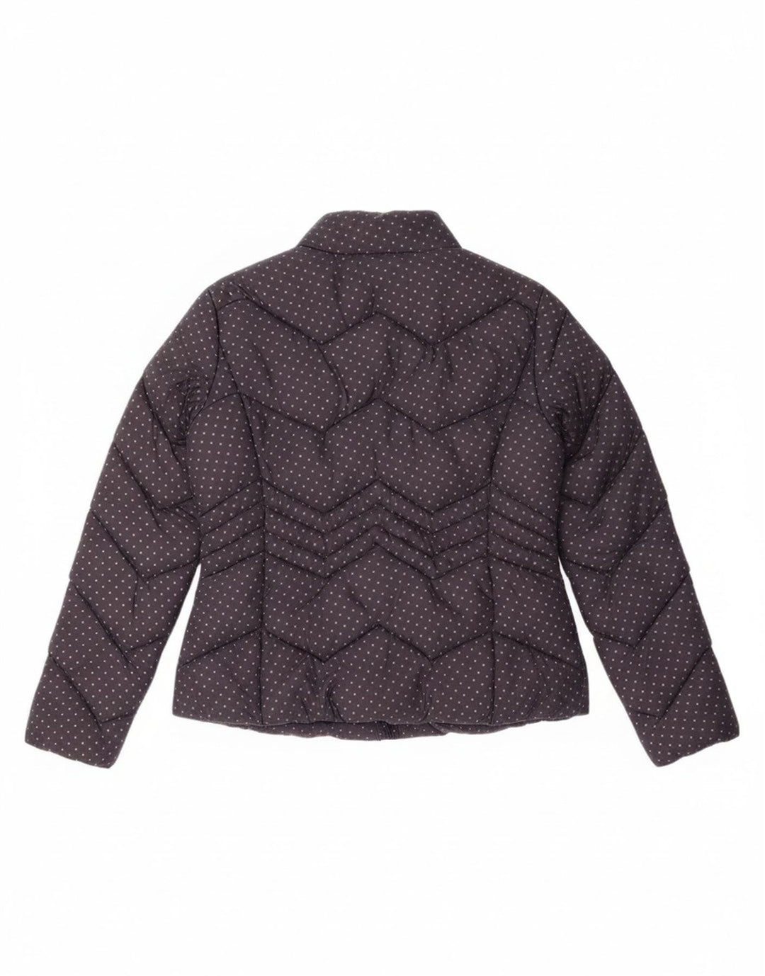 Diana Gallesi Veste matelassée pour femme UK 16 Large Bleu marine à pois en polyamide