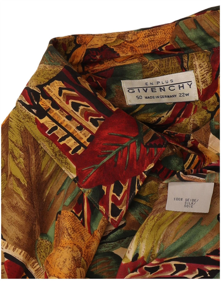 Givenchy Chemisier à manches courtes pour femme EU 50 3XL Multicolore Floral