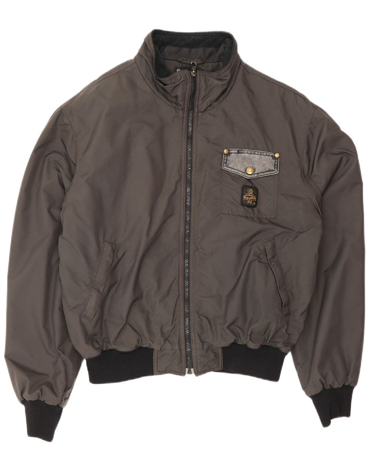 Refrigiwear Veste Bomber Homme UK 40 Large Gris Colorblock