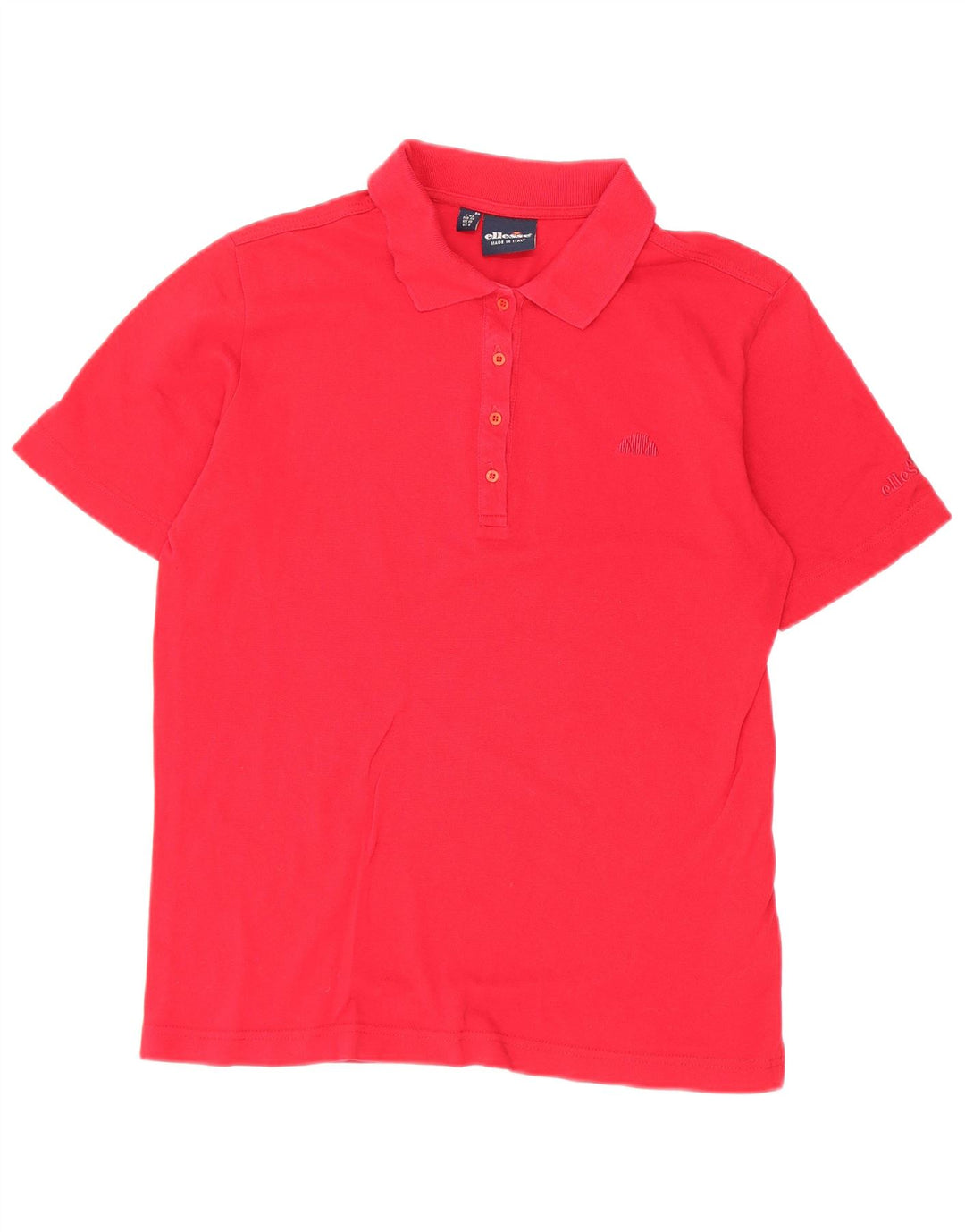 Ellesse Polo Femme UK 10 Petit Rouge Coton