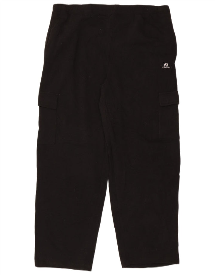 RUSSELL ATHLETIC Pantalon de survêtement cargo pour homme 2XL Noir Polyester