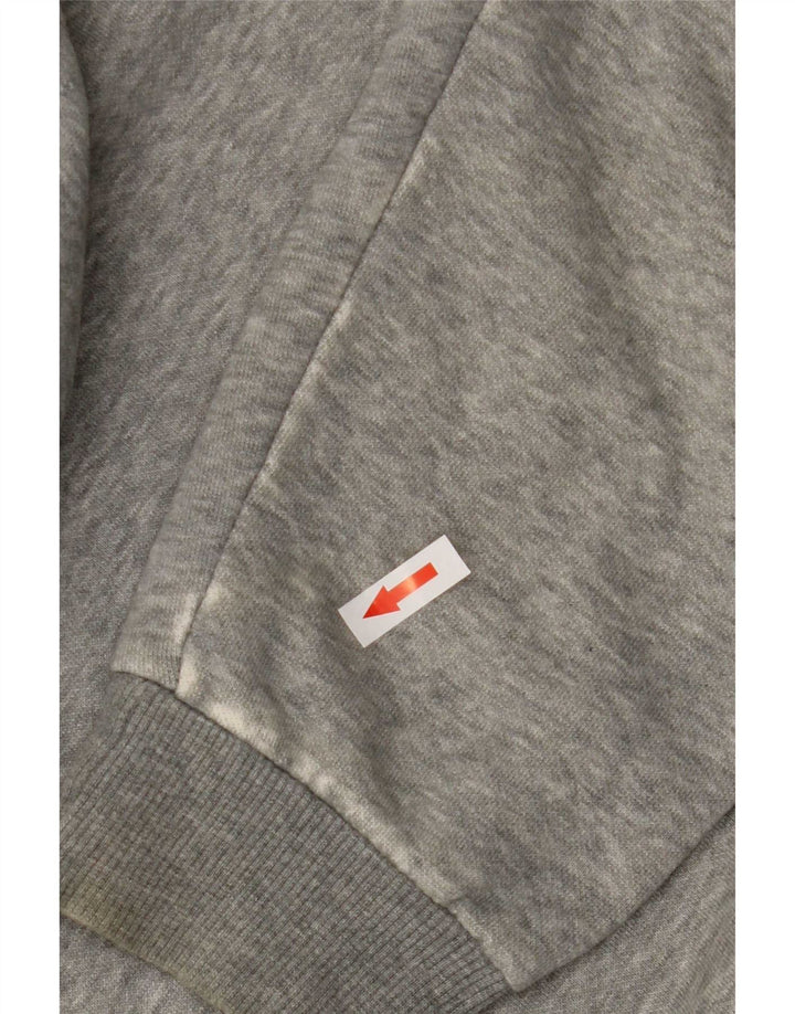 Puma Pull à Capuche Graphique Homme Gris Moyen Coton