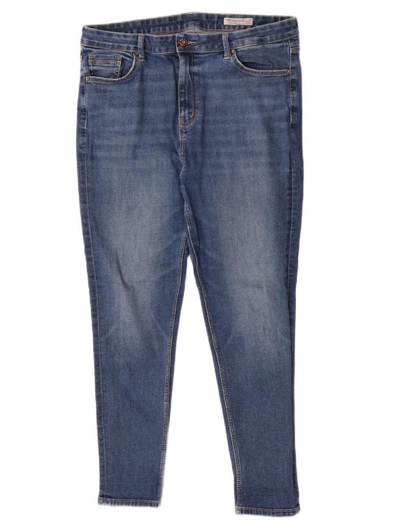 Marks & Spencer Womens Ivy Regular Fit Skinny Jeans UK 18 XL W36 L27 Blue