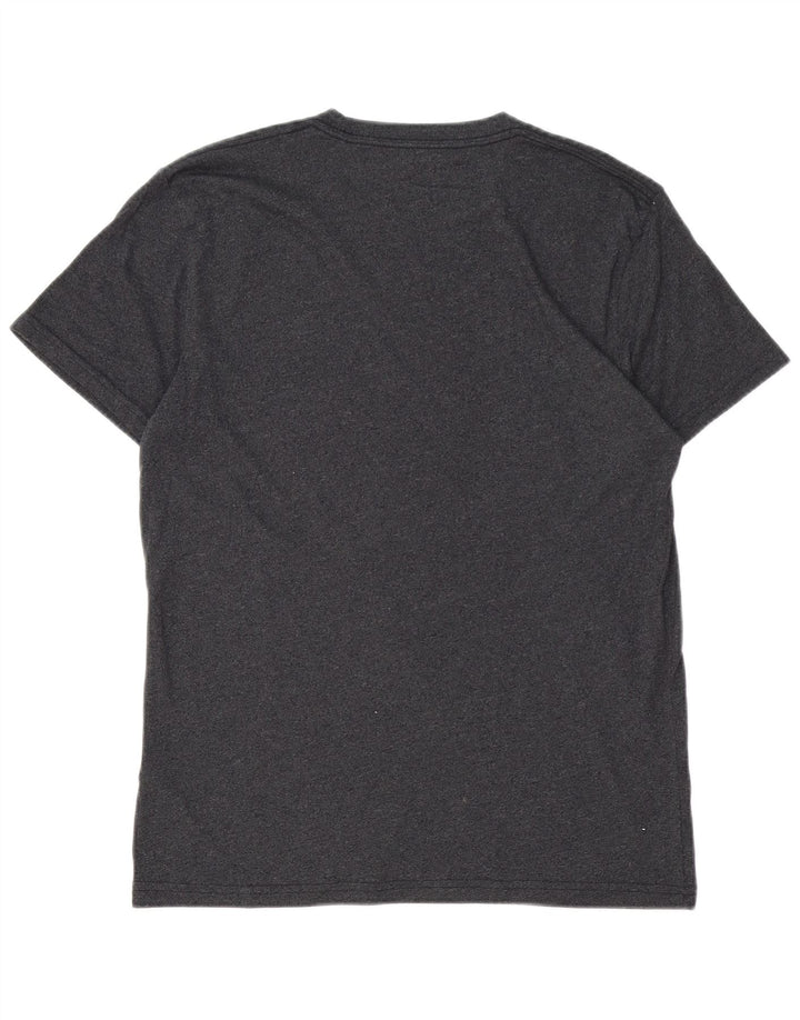 HOLLISTER T-Shirt Top Small Gris Coton Homme