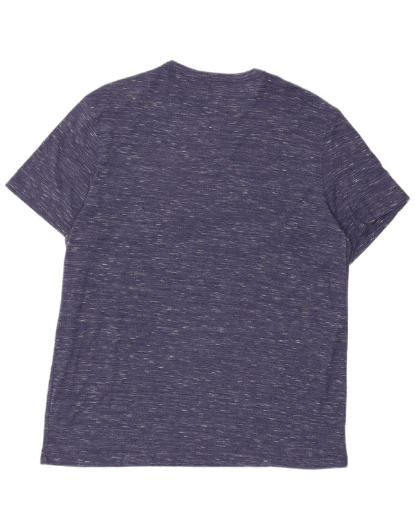 Lee T-Shirt Homme Top XL Bleu Marine Moucheté Coton