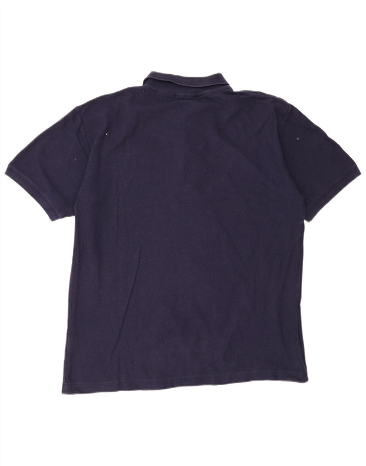 FILA Polo Homme Large Bleu Marine Coton