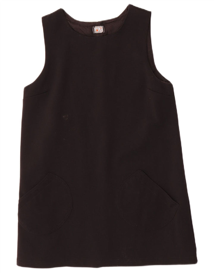 Promod Femme Robe Droite Sans Manches UK 42 Medium Noir Polyamide