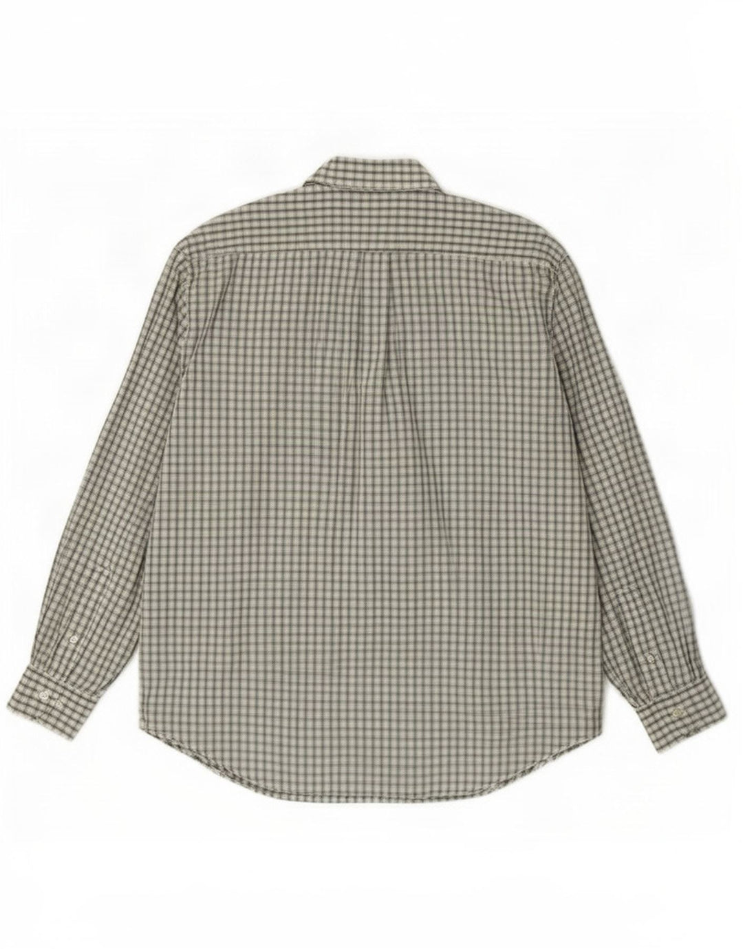 Benetton Chemise Homme Vert Moyen Carreaux Coton
