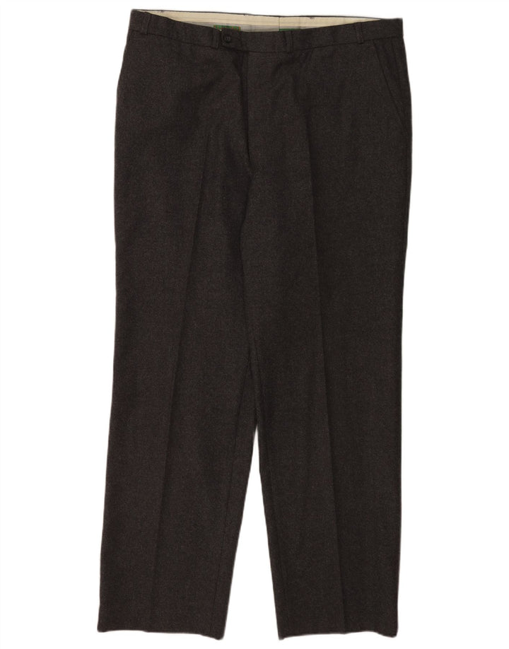 C&A Pantalon Canda Regular Casual W40 L31 Homme Gris Laine Vierge