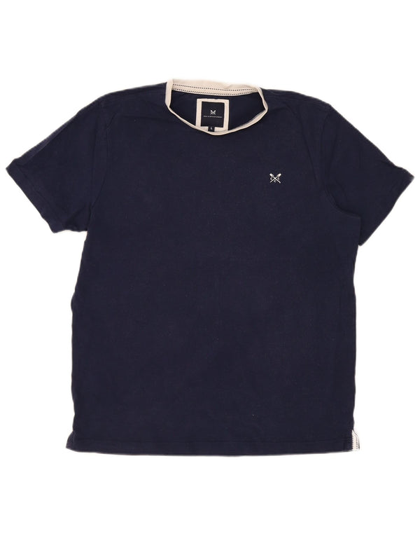 Crew Clothing T-Shirt Homme Haut Large Bleu Marine Coton