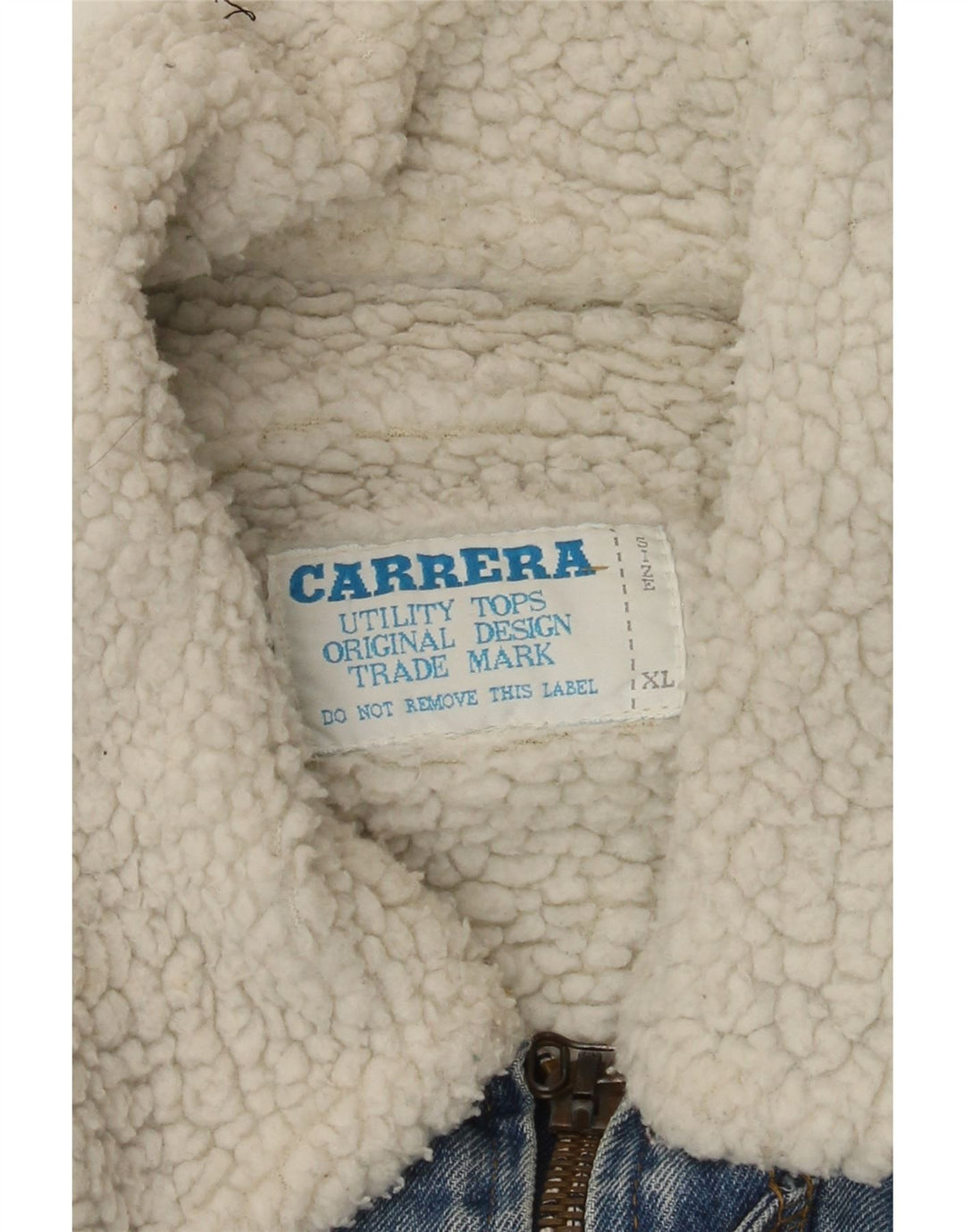 Carrera Veste en Jean Sherpa Homme UK 42 XL Bleu