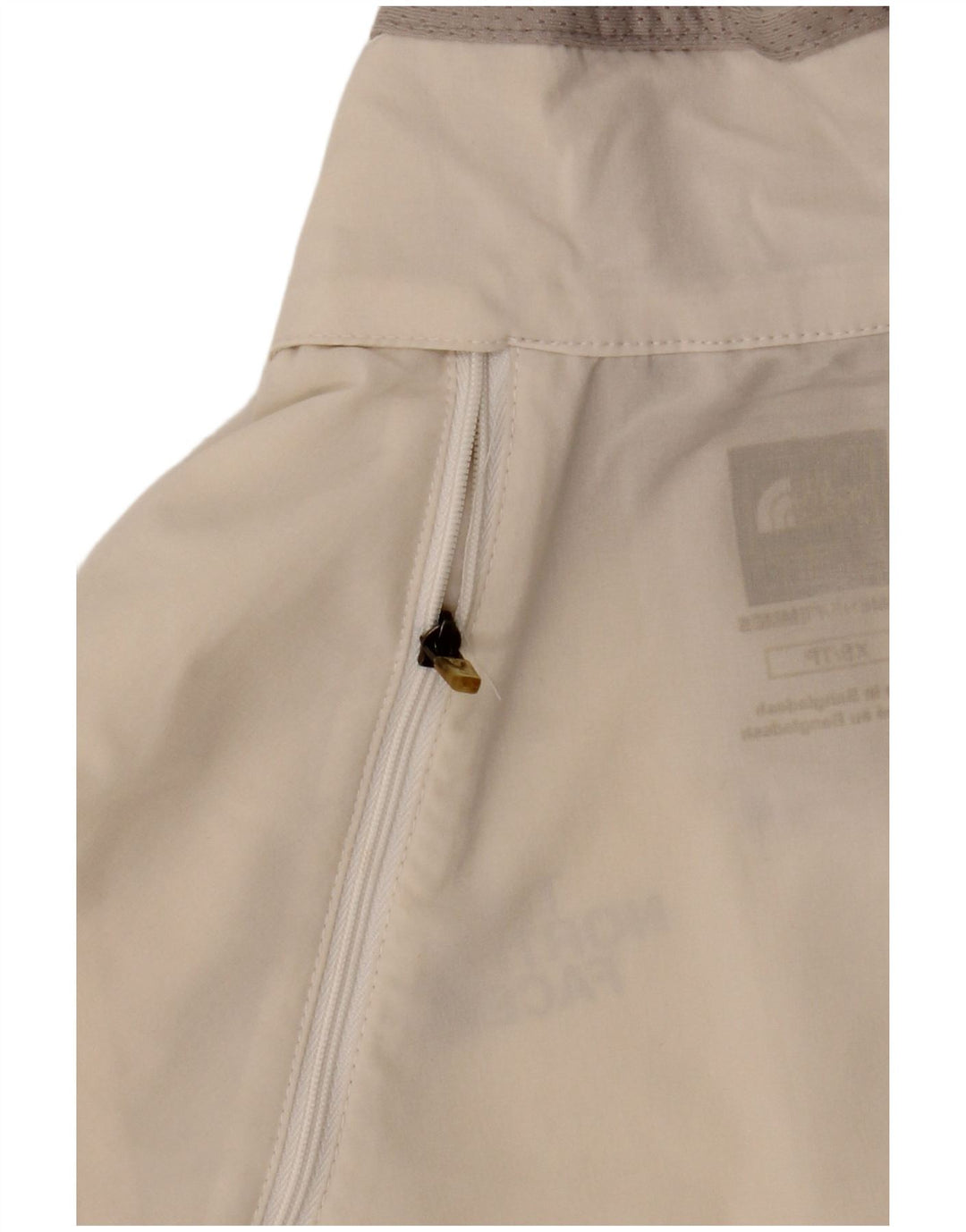 THE NORTH FACE Veste de survêtement courte pour femme UK 6 XS Blanc Colourblock