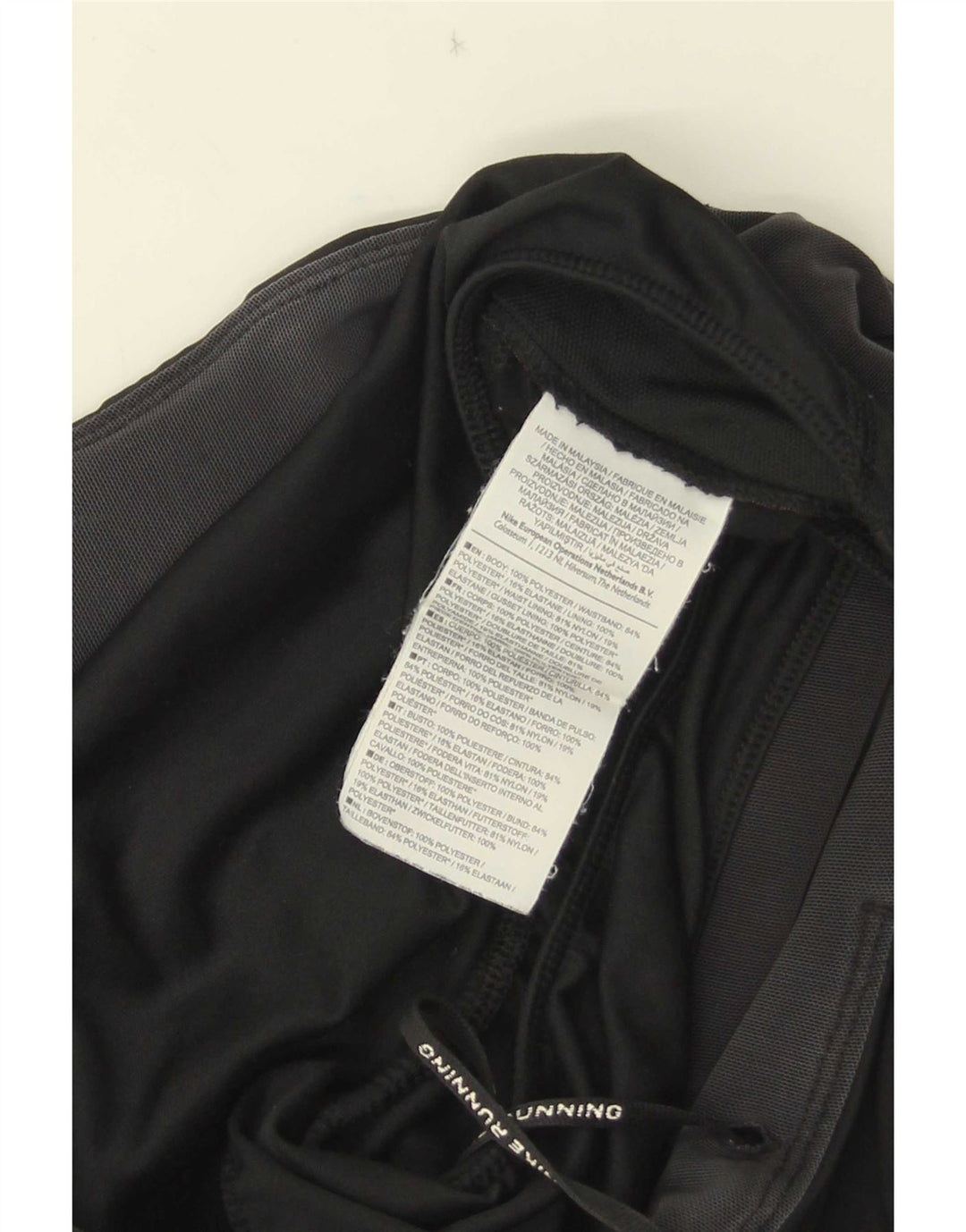 Nike Short de sport de course pour femme UK 12 Medium Noir Polyester