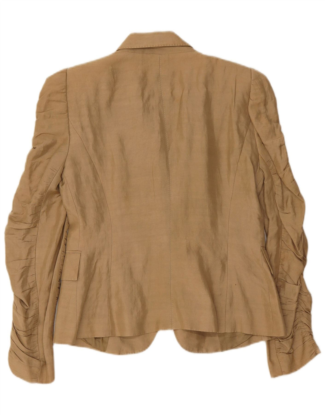 Zara Veste Blazer 1 Bouton Femme UK 12 Beige Moyen