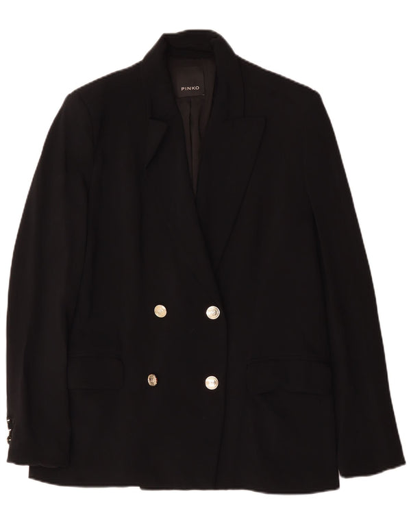 Pinko Veste Blazer Double Boutonnage Femme IT 42 Polyester Noir Moyen