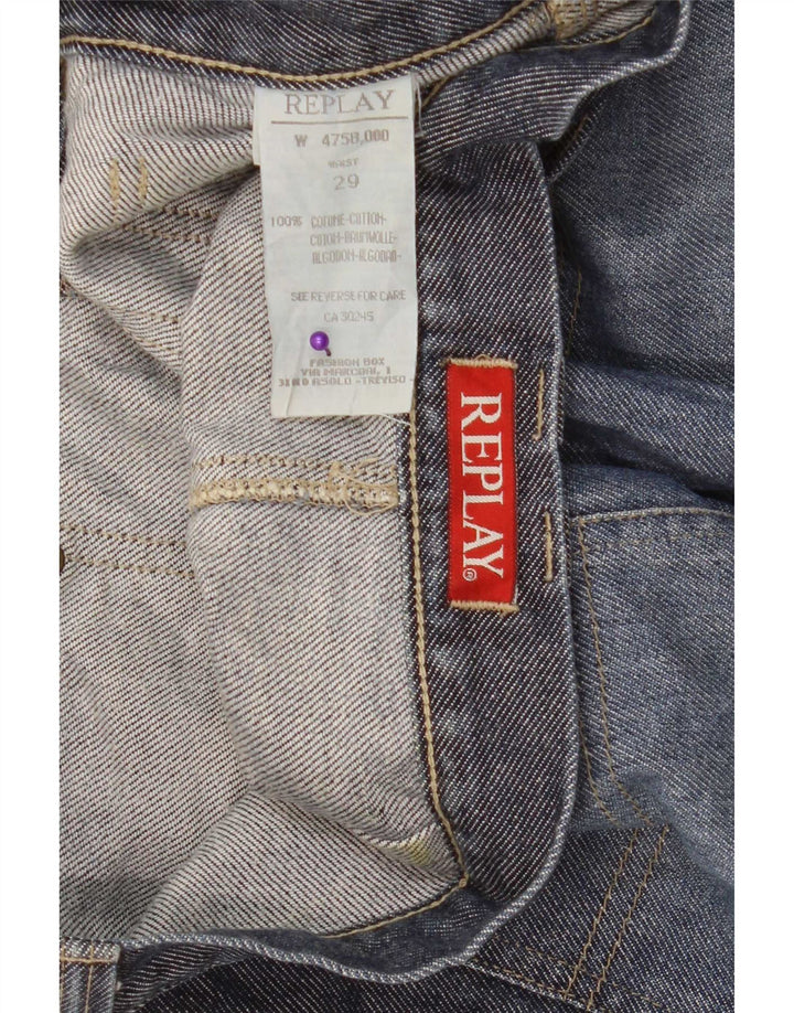 Replay Jupe Cargo En Jean W29 Femme Bleu Moyen Coton