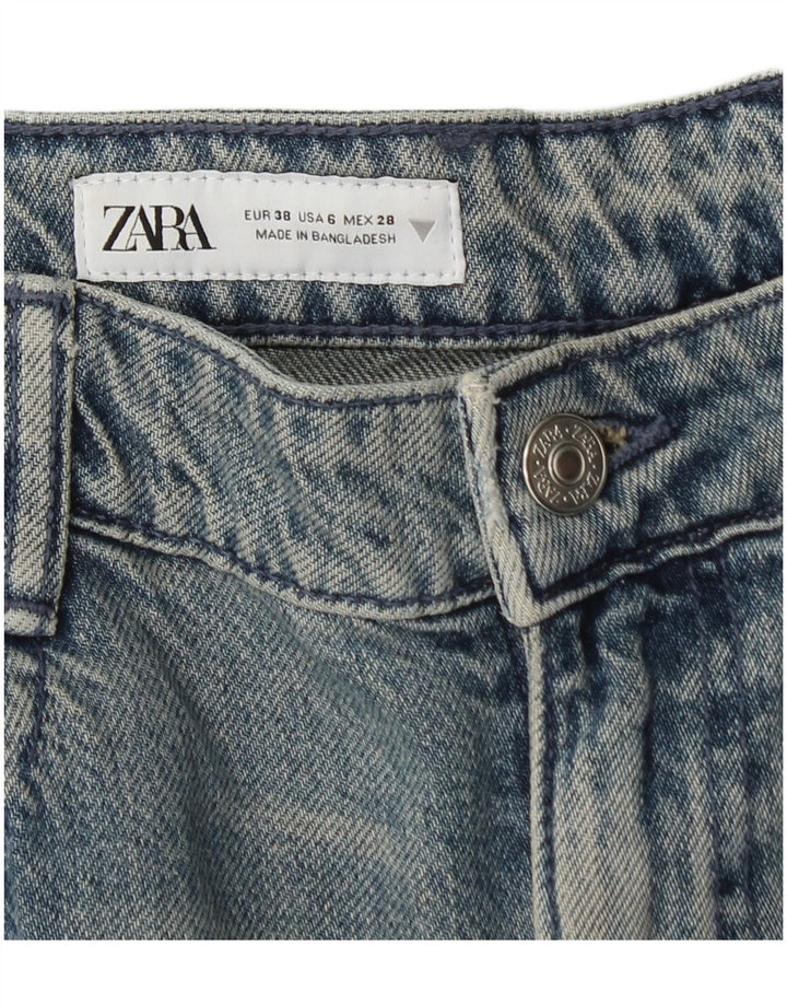 Zara Jean cargo droit pour femme EU 38 Small W28 L31 Bleu